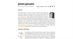 Desktop Screenshot of jeroenjanssens.com